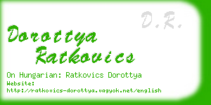dorottya ratkovics business card